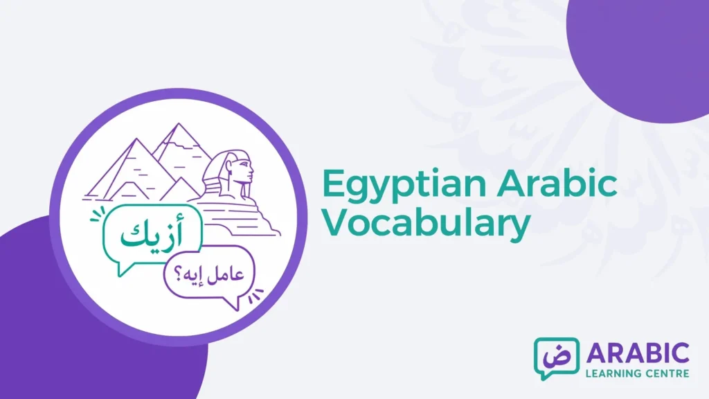 Egyptian Arabic Vocabulary 