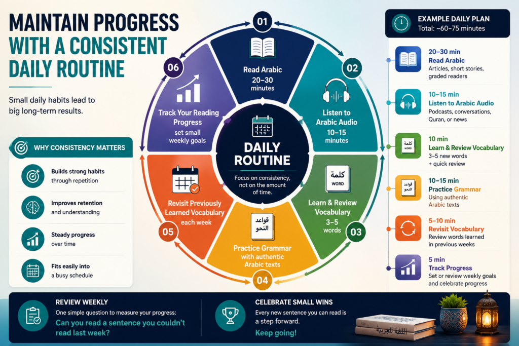Maintain Progress with a Consistent Daily Routine