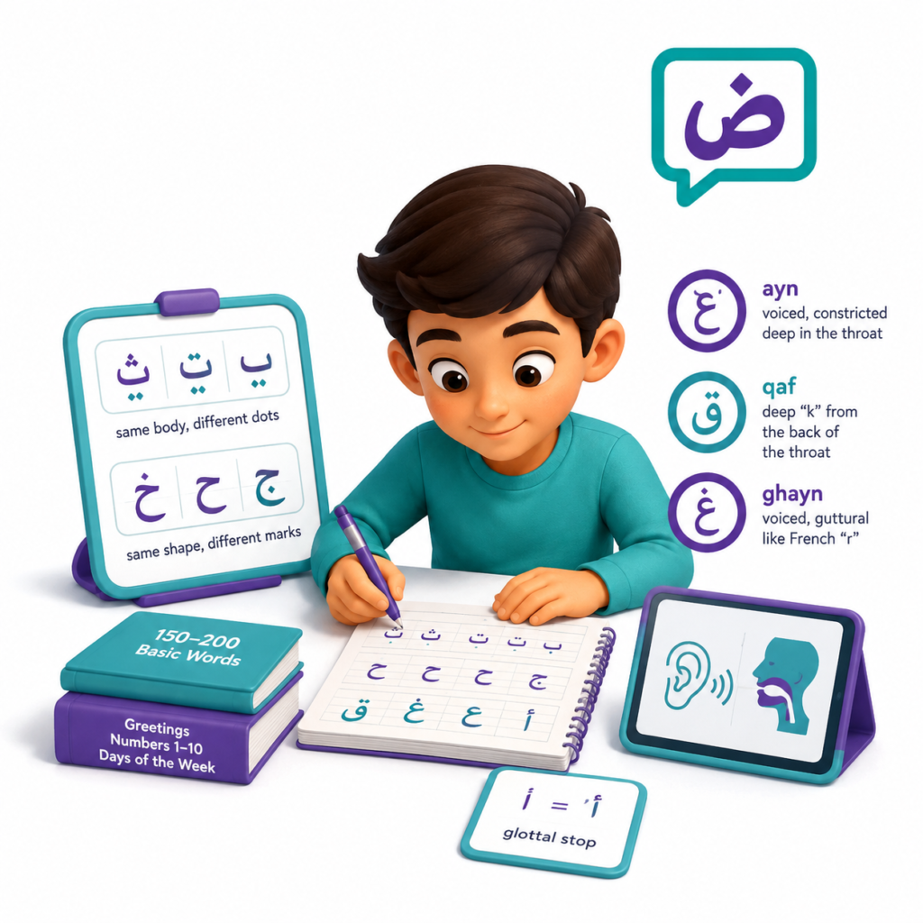 How to Learn Arabic in 6 Months? – A Month-by-Month Plan That Actually Works 1 Month 1: Master the Arabic Alphabet and Pronunciation