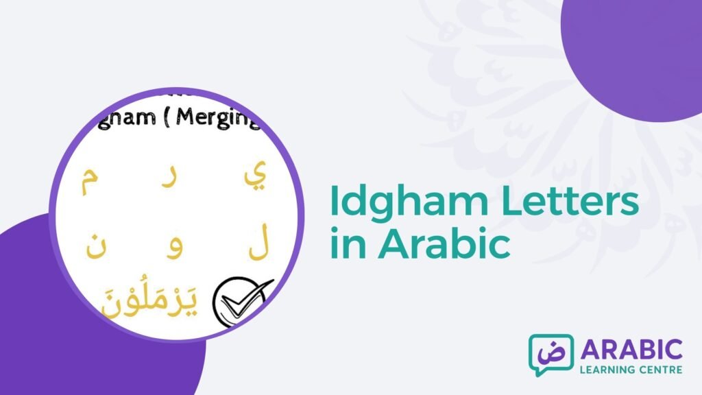 Idgham Letters in Arabic – Rules, Types, and 10 Examples from the Quran