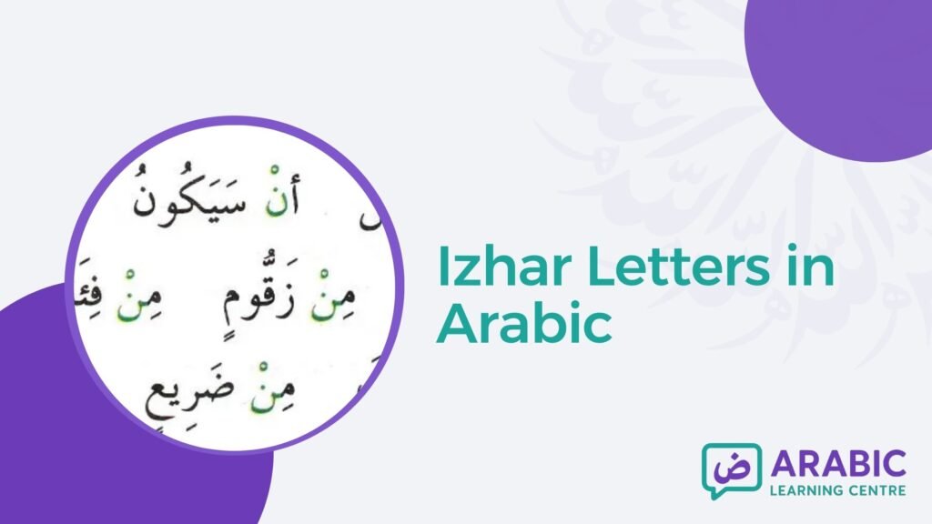 Izhar Letters in Arabic – Rules, Pronunciation, and 10 Examples from the Quran