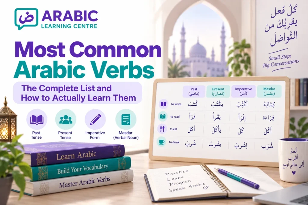 Most Common Arabic Verbs – The Complete List and How to Actually Learn Them