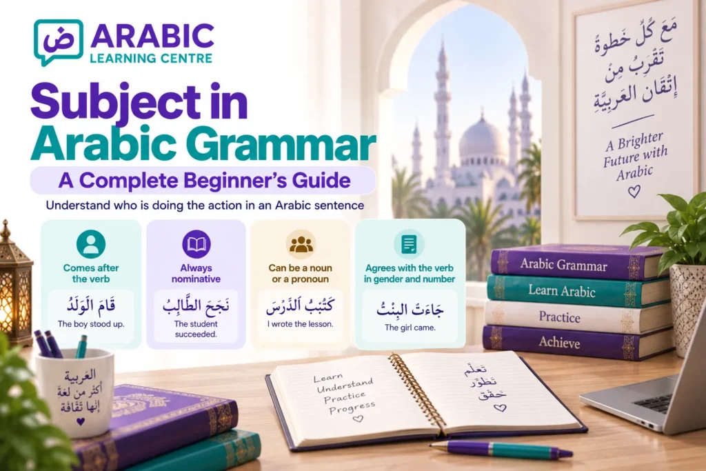 Subject in Arabic Grammar – A Complete Beginner’s Guide